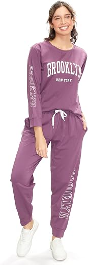 LOTIK Women Cotton Lycra Solid Top & Payjama Nightsuit & Tracksuit Set