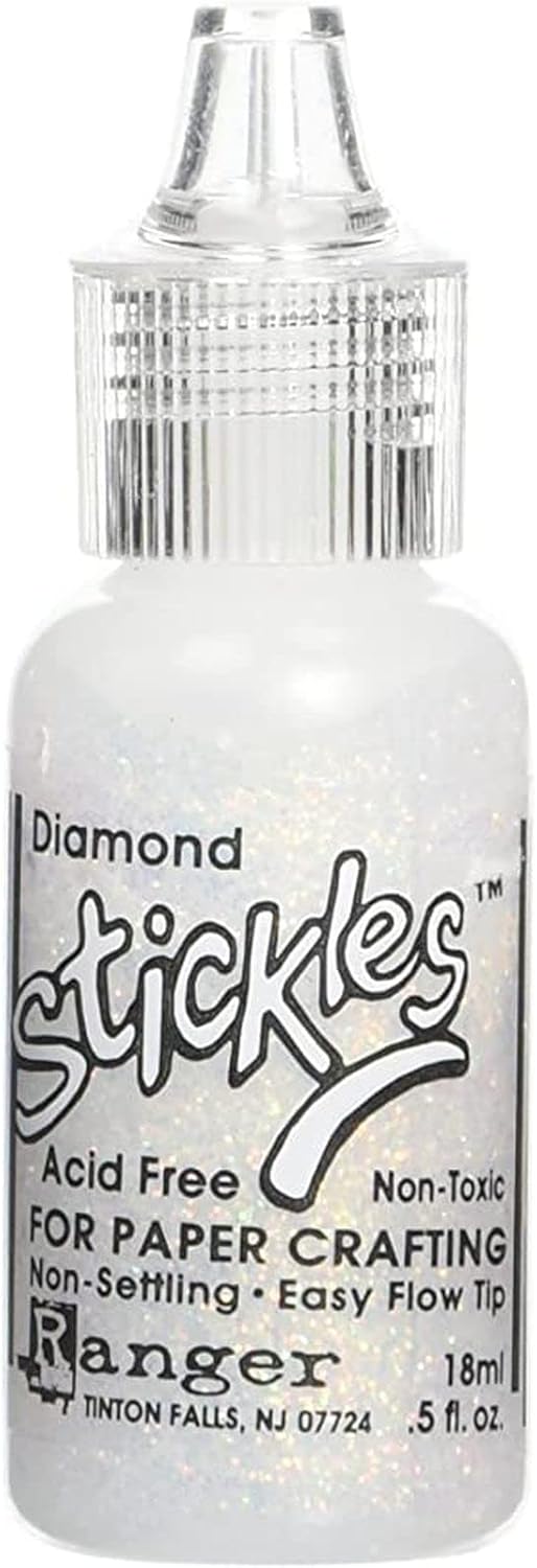 Ranger 17028 Stickles Glitter Glues Industries Stickles, Diamond,0.5oz