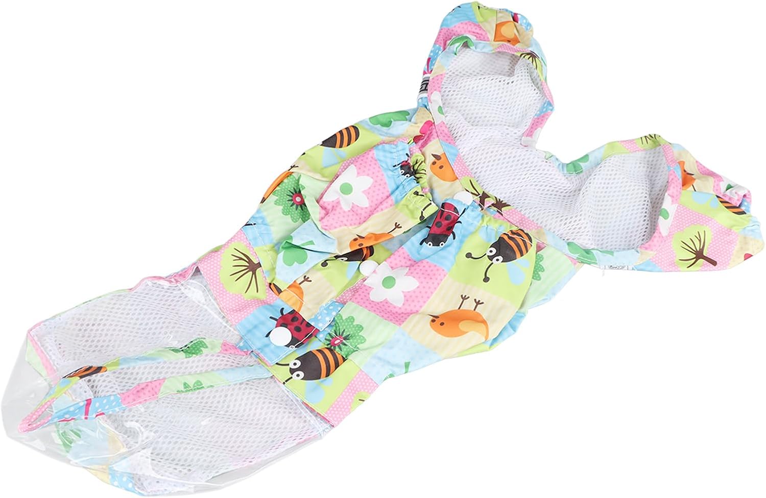 Pet Hoodie Raincoat Reflective 4 Legged Fully Wrapped Comfortable Breathable Cute Dog Rain Jacket for Pet Supplies PU Material Green (XL)
