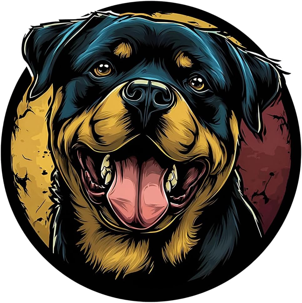 Rottweiler Dog Car Decals 2PCS Vinyl Bumper Stickers Z-052