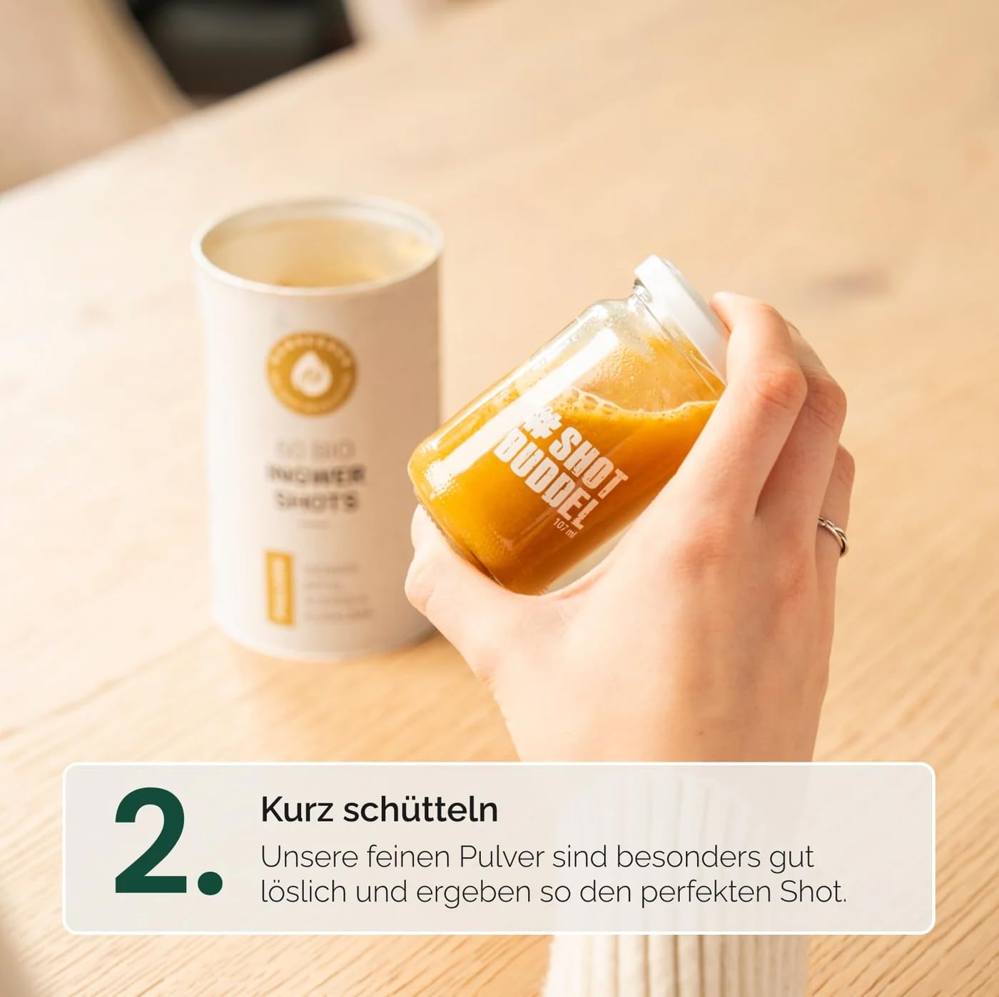 Hansegrün - Kennlernset - Bio-Shots mit Ingwer, Greens & Guarana (150 Shots) - Veganes Superfood-Pulver zur Stärkung von Immunsystem¹, Darmfunktion³ & täglicher Energie² - 100% echte Zutaten