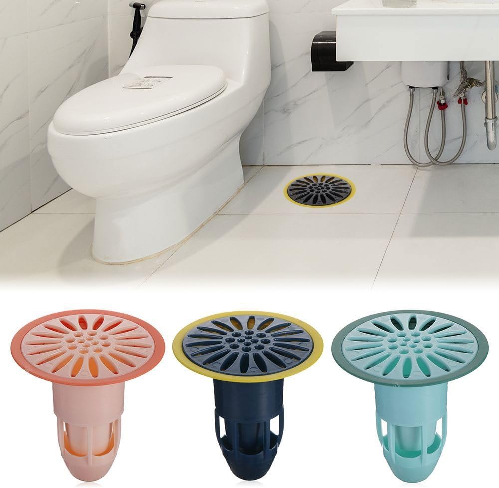 Bath Shower Floor Strainer Silicone Floor Drain Core Kitchen Bathroom Water Drain Filter Cover Plug Trap Siphon Sink(A)