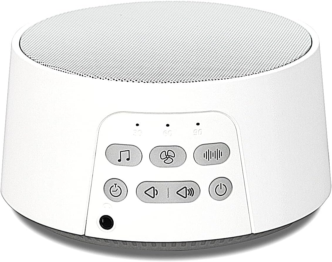 Amazon Co Jp New Prio ホワイトノイズマシン 安眠グッズ 24種心安らぐ音 スピーカー 快眠効果 集中効果 騒音対策 夜泣き対策 作業用bgm バッテリー内蔵 最大24時間連続再生 タイマー設定 イヤホン対応 メモリー機能 日本語取扱説明書付き 軽量