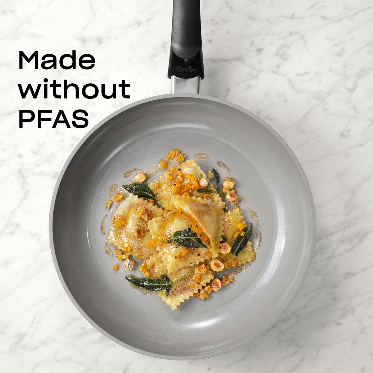 Fissler Ceratal Classic/Patelnia aluminiowa, pokryta ceramiką (Ø 20 cm) Patelnia ceramiczna nieprzywierająca - indukcyjna, szara