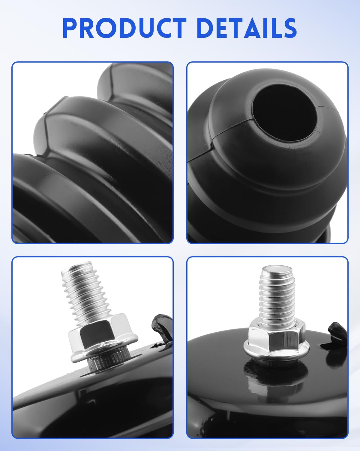 Rear Bump Stops Fit for Chevrolet Silverado 1500 1999-2007/ Suburban 1500 2000-2004, Fit for GMC Sierra 1999-2007, Rear Bumper Cushion Bushing Replace 15712438 523-049, 2PCS