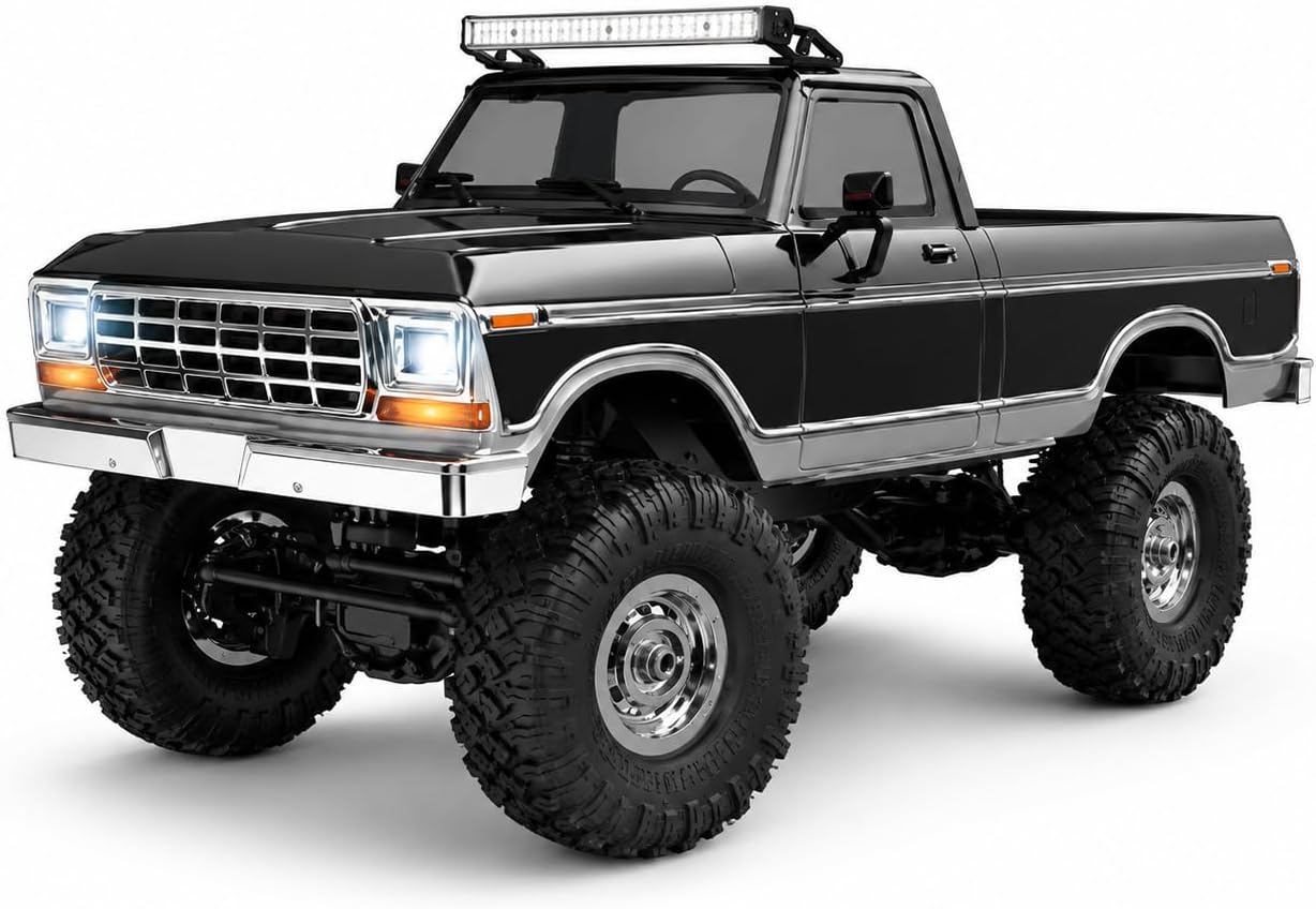 Off Work Scale Amazon.com: 1/16 RC Crawler 4WD Classic Pickup Truck, RTR Rock Crawler ...