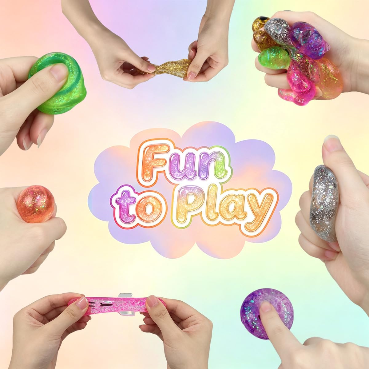 Jofan 12 Pack Halloween Squishy Toys Stress Balls Sensory Toys for Kids Halloween Party Favors Halloween Treat Bags Gifts Stress Relief image 3
