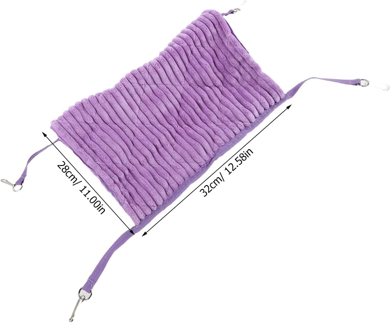 Small Animal Sleeping Pouch Hammock Foldable Lint Metal for Hamster | Pet Cage Use, Easy Maintenance, Gentle Play, Space Saving Installation