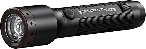 Ledlenser, Linterna recargable con núcleo P5R, luz LED para uso doméstico y de emergencia, color negro