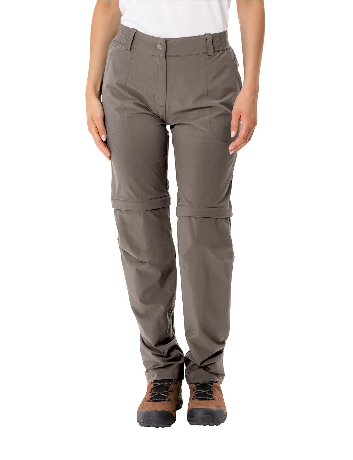 VAUDE Wanderhose Damen Farley Stretch Zip-Off Hose II, Wasserabweisende Zip-Off Trekkinghose, Bequeme Stretch-Wanderhose – strapazierfähig & schnelltrocknend