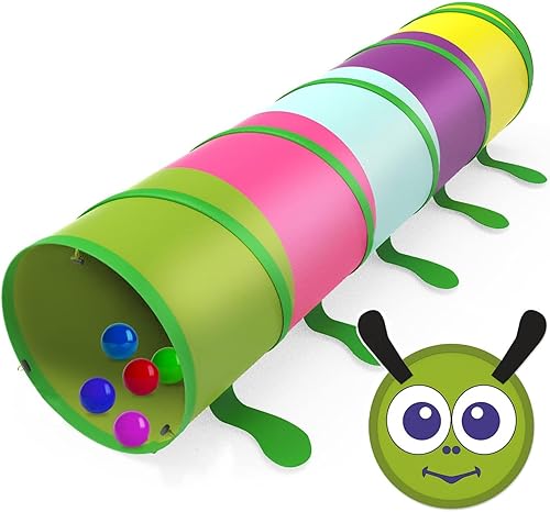 Miniatura 9 de WER Tienda de campaña para niños túnel emergente para niños casa de juego para niños y niñas tubo de juguete para gatear al aire libre e interior