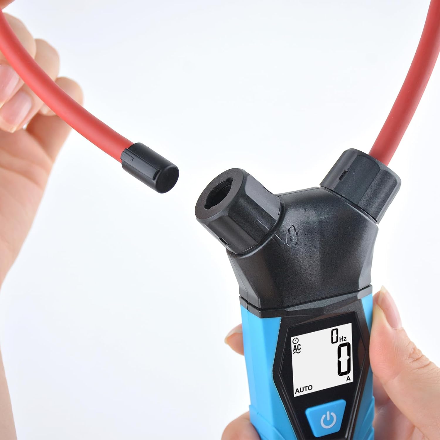 Clamp Meter, AC Electrical Tester with 20-Inch Flexible Clamp,True RMS 6000 Count 10000A AC Current Meter with Backlit & Hold Data, Auto Ranging and More