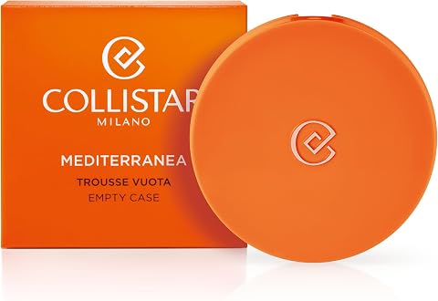 Collistar Trousse Vuota, Ricaricabile, Compatibile con Refill Mediterranea Fondotinta Compatto Solare SPF15