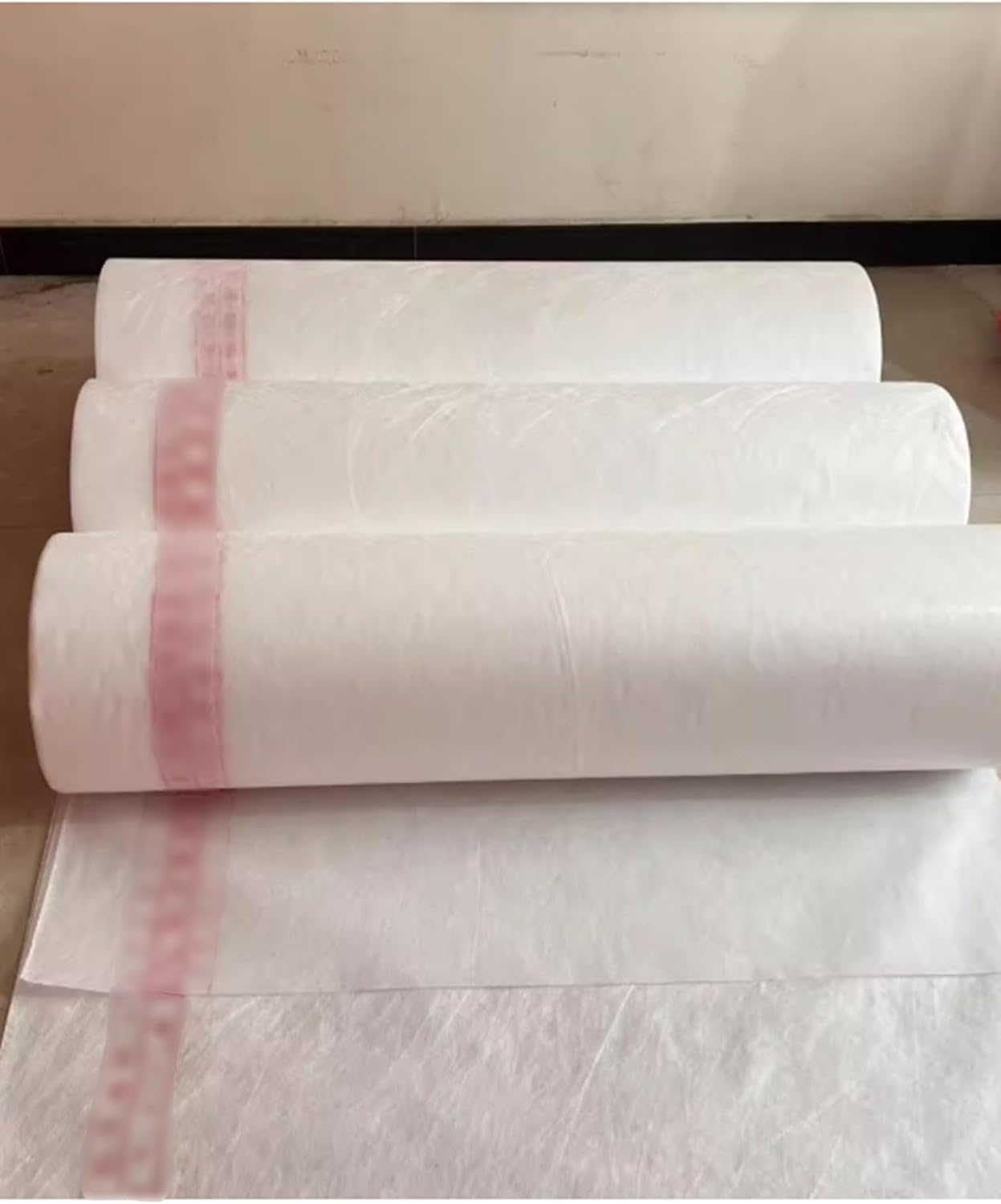 Flexible Polyethylene Roof Underlay,Fabric Roll Membrane Wall & Floor Decoupling Membrane Waterproof Underlay for Wood Tile Ceramic(10m²)