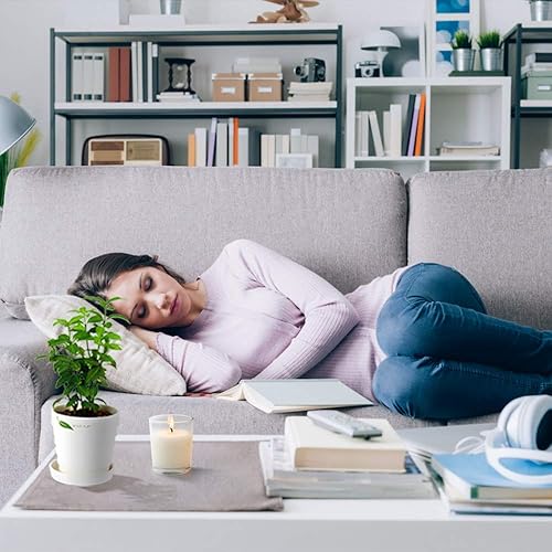 Miniatura 3 de Set of 12 White Votive Candles Clear Glass Filled Unscented Soy Wax Candle for Home Décor Spa Weddings Birthday Holidays Party and DIY