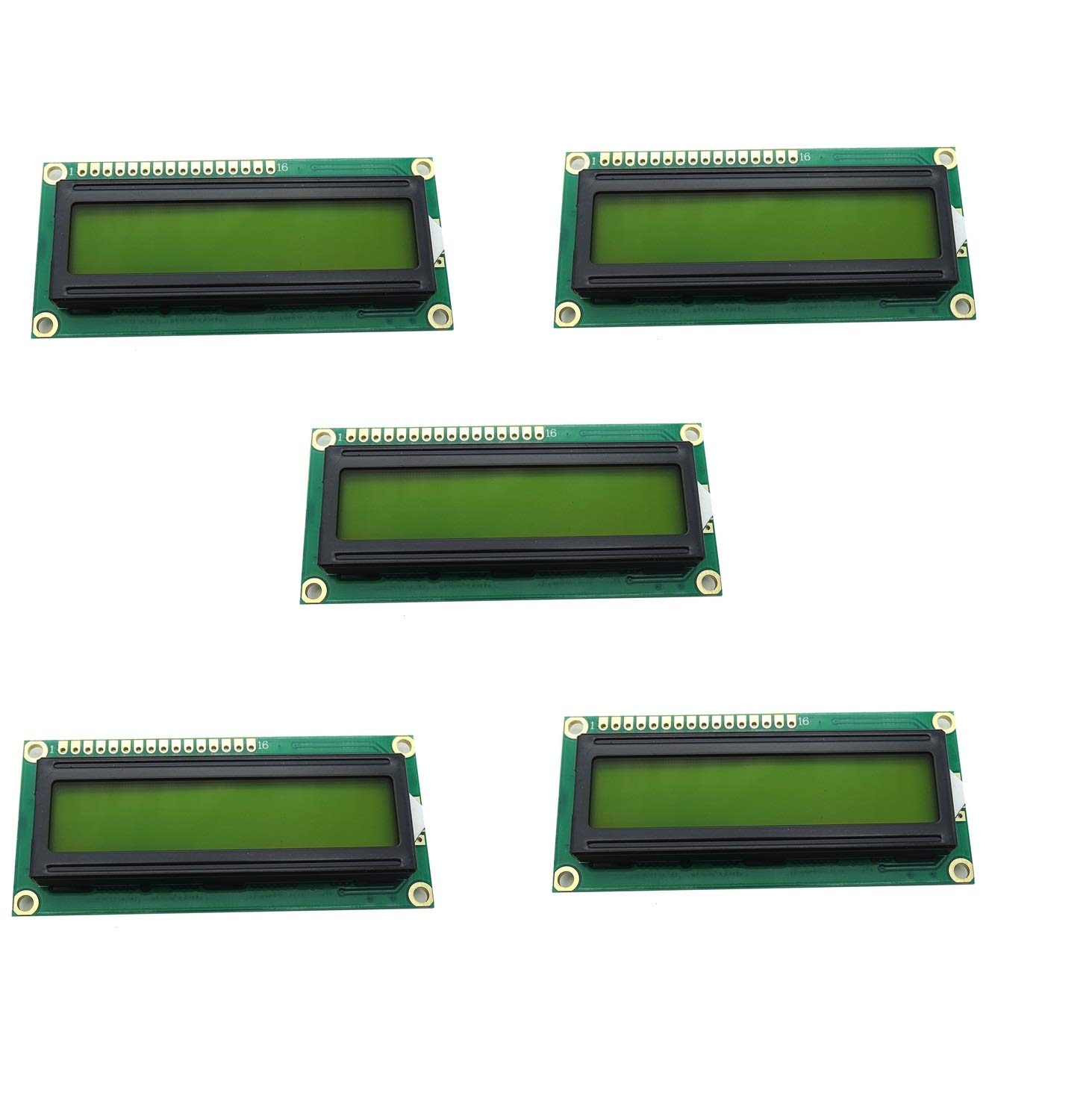 xcluma 5 Pcs 1602A 16x2 LCD 16 x 2 Module HD44780 Green Display (B07VJ85QWT) Amazon Price History, Amazon Price Tracker