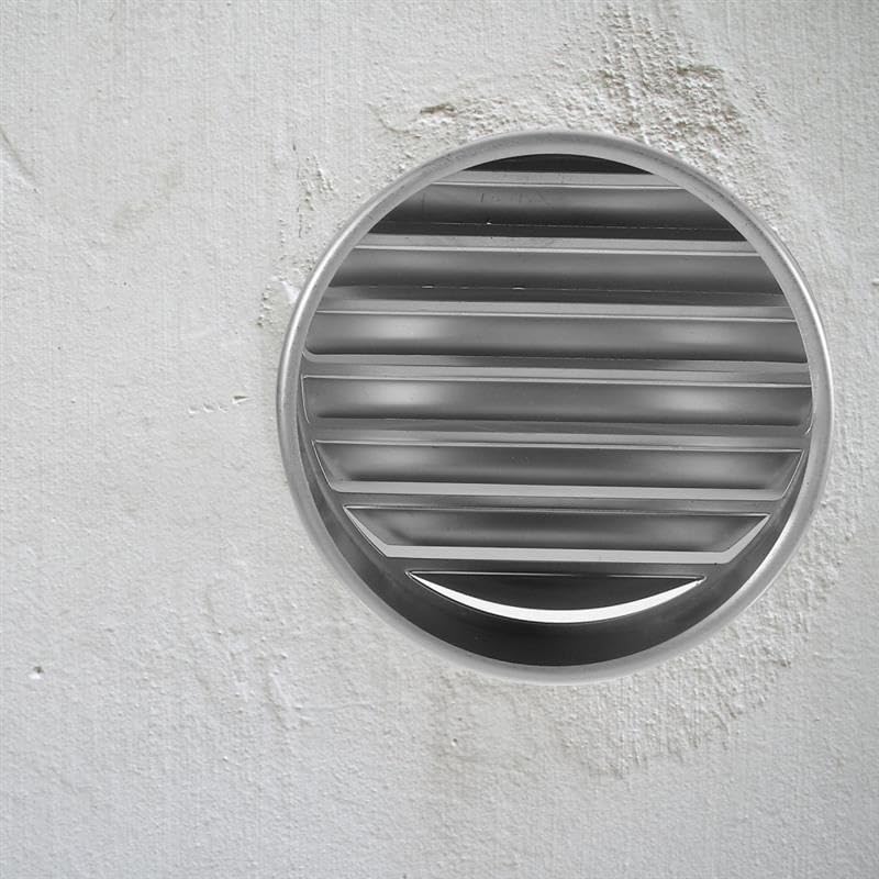 JSEIAJB Rejilla de Ventilación para Pared y Techo de Acero Inoxidable para Extractor y Secadora Exterior con Lamas miniatura 3