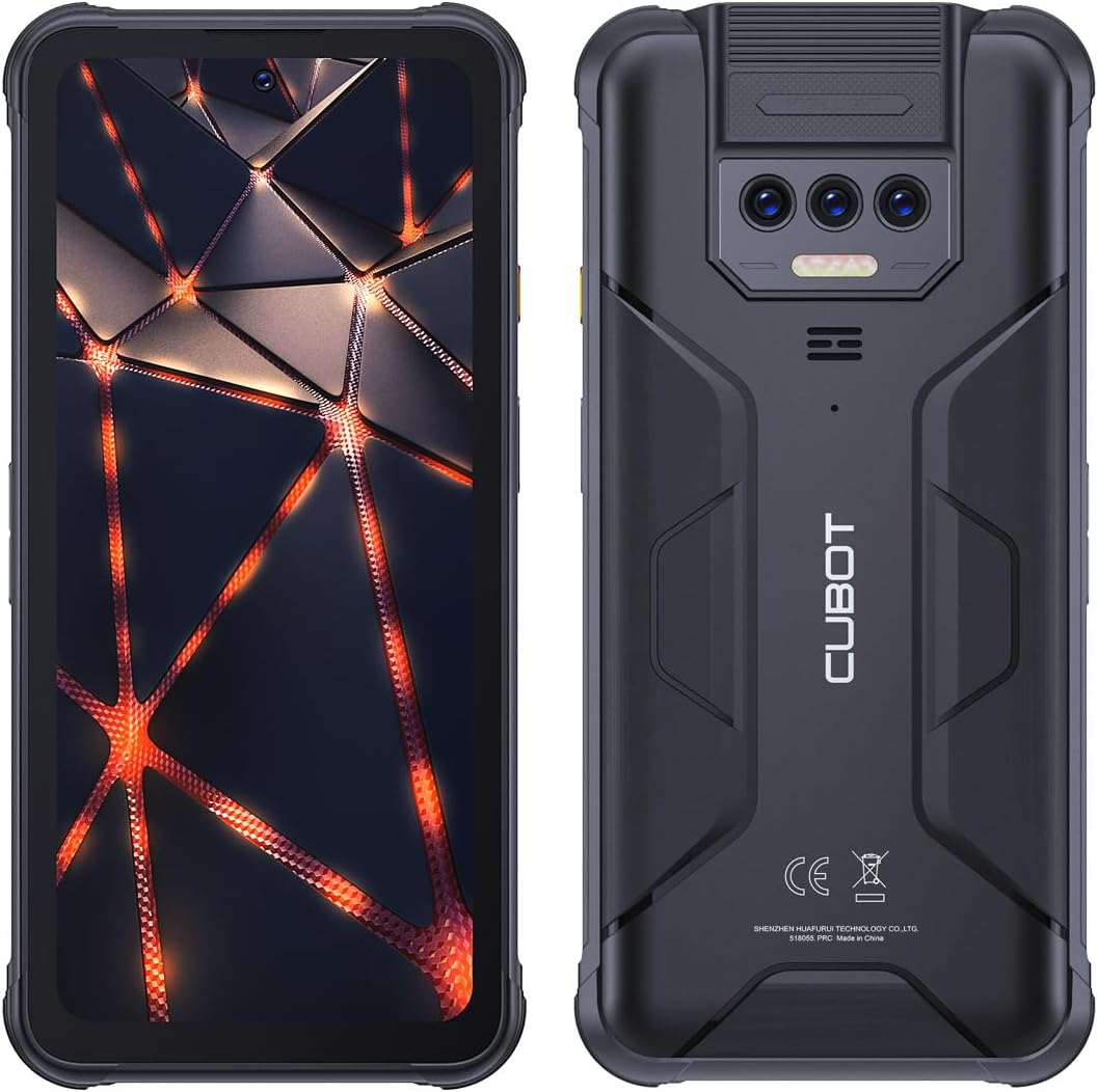 CUBOT Kingkong 8 Telefono Indistruttibile Android 13-10600mAh, 12GB+256GB Rugged Smartphone, 6.52" HD+ Display, Torcia LED 5000LM, 48MP Fotocamera, IP68/69K/4G Dual SIM/NFC/OTG/GPS