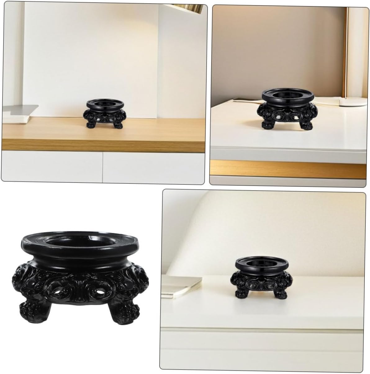 Cabilock 2pcs Resin Crystal Ball Holder Base for Home Office Decor