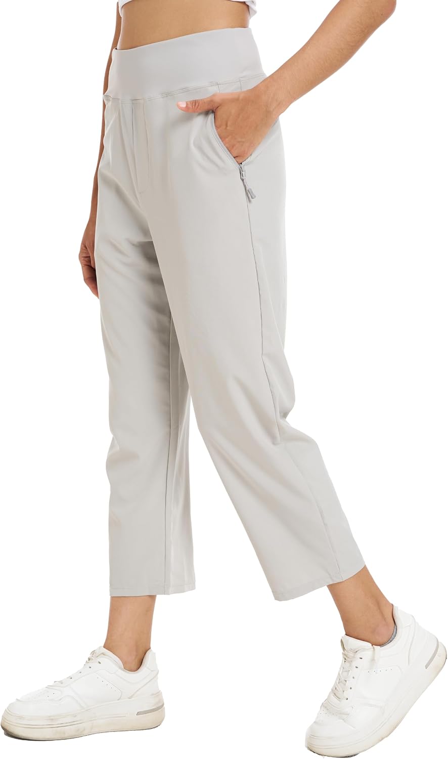 Women's Straight Leg Track Pants High Waisted Sweatpants with Pockets