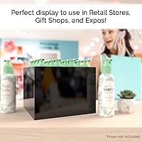 Vista 93 de Acrylic Display Riser Box Clear Plexiglass 12" x 12” x 19” No Lid Hollow Pedestal 5 Sided Display Trinkets Flowers Dust Cover Bin Collectible Items