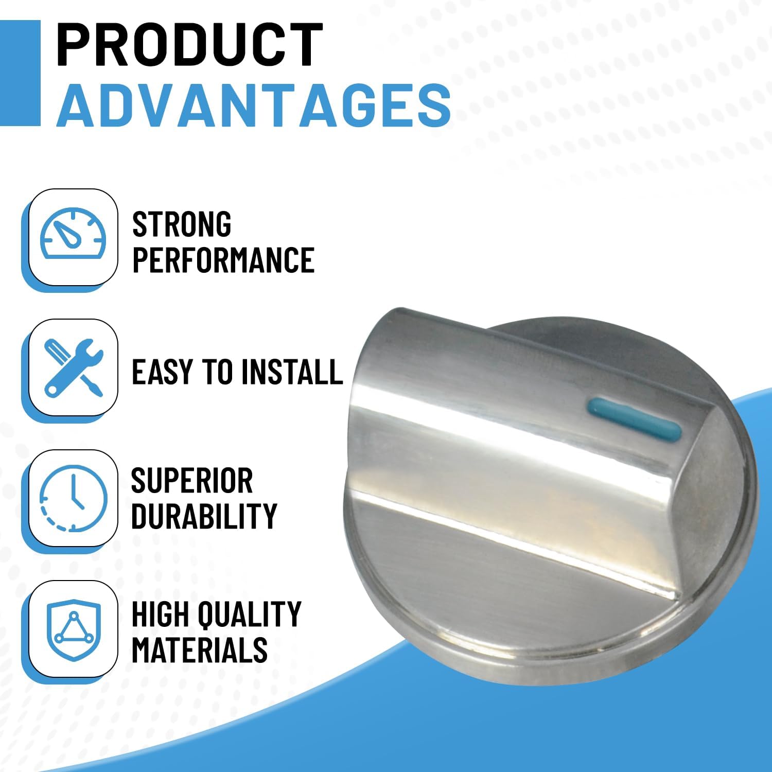 00658161 Gas Cooktop Burner Stove Knobs Compatible with Bosch Ovens NGM8054UC/03 NGM8654UC/03 NGM8654UC/04 Replaces 00653119 653119 658161