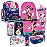 + FEDERMAPPE mit Minnie Maus Design + TURNBEUTEL 