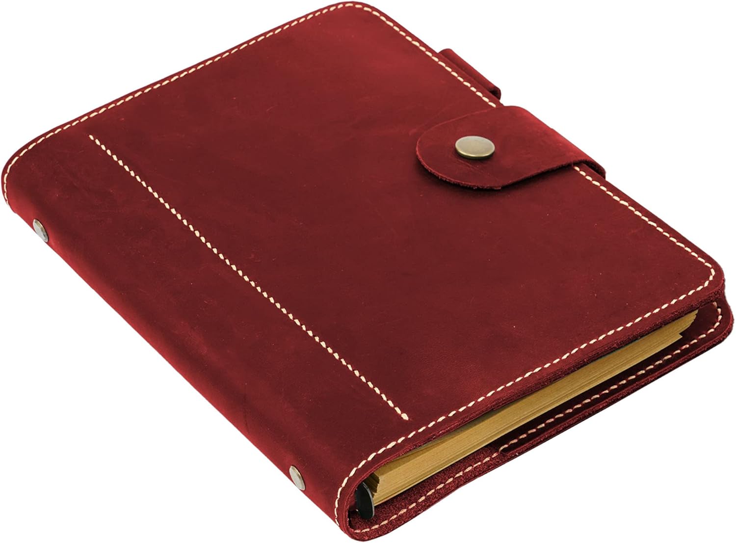 Leather A5 Binder Planner, Refillable Journal, Leather Notebook,Christmas Gifts