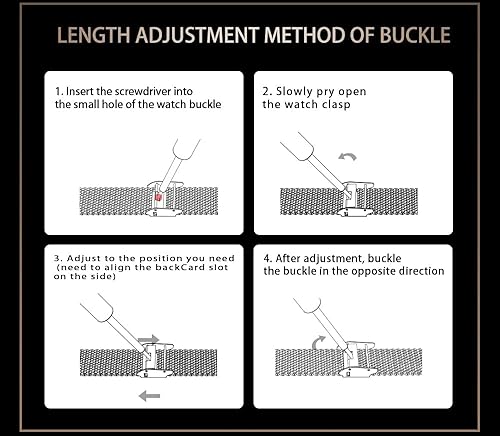 Miniatura 6 de Correa de metal para Samsung Galaxy Fit 2 Correa de reloj de repuesto (oro rosa Mian)