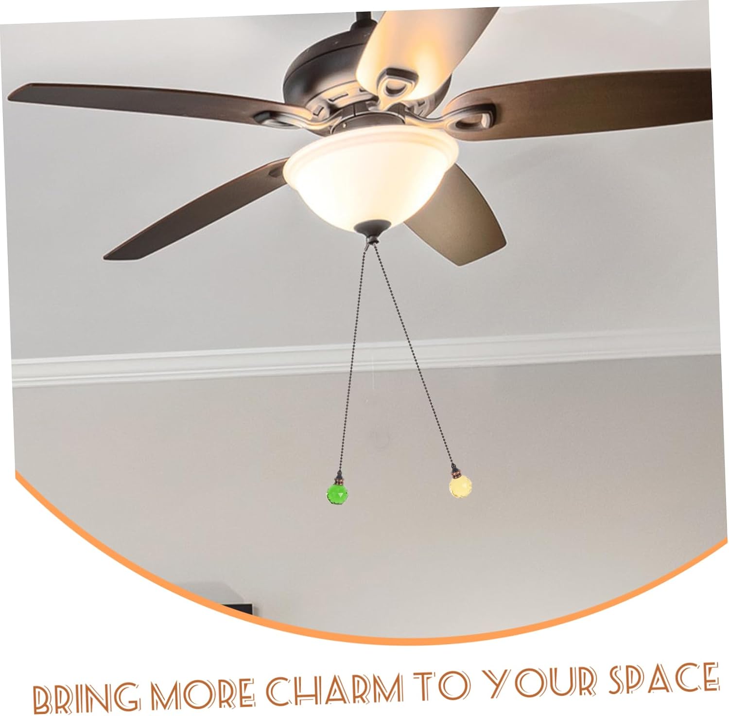 Cabilock Ceiling Fan Pull Chain Fan Pull Chain Ornaments for Bedroom Random Color