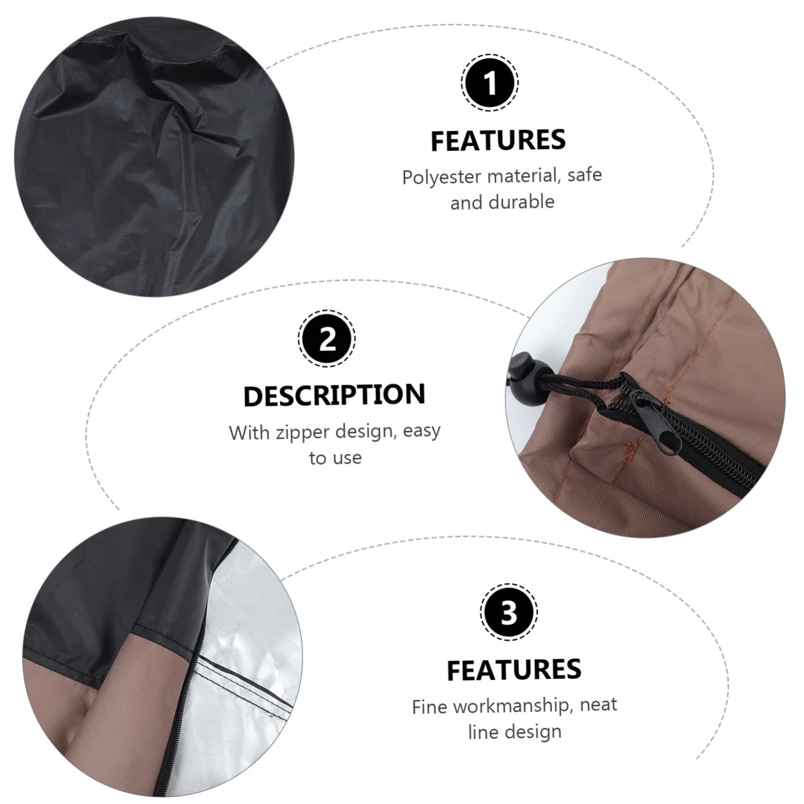 Abaodam Courtyard Cover for Fountain Waterproof Cover Lightweight Elastic and Weatherproof Simple Design