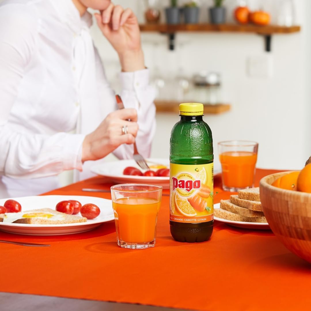 Zumos Pago Bebida de frutas Naranja Zanahoria y Limón 750ml Clásicos