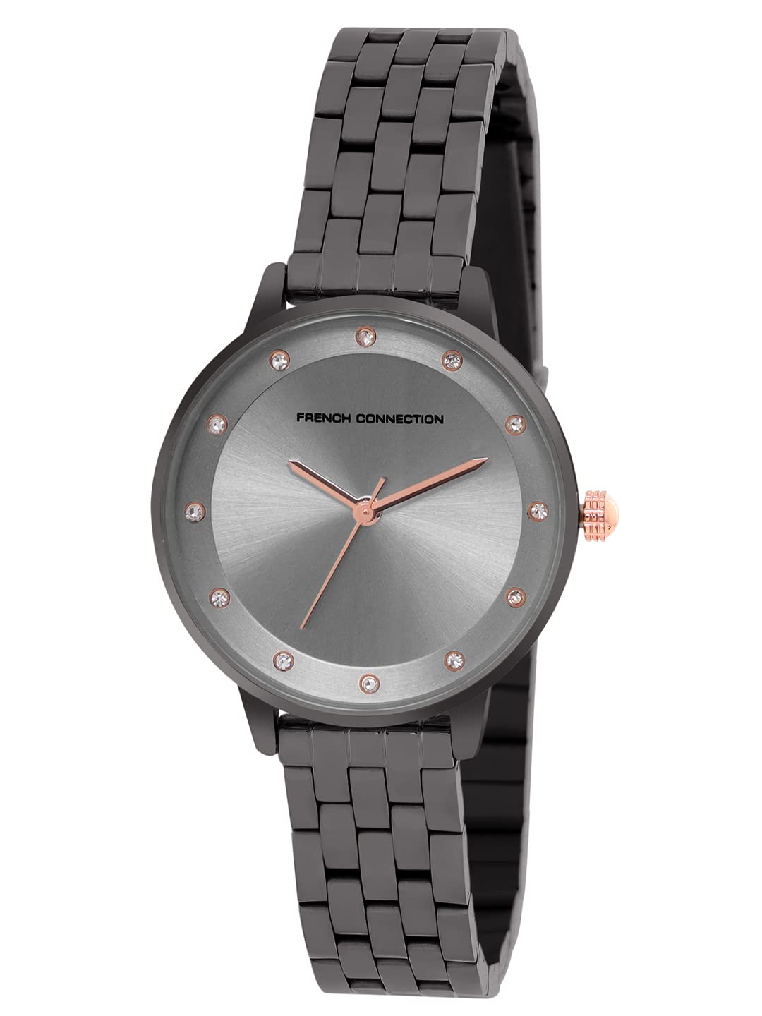 French Connection Stainless Steel Analog Grey Dial Womens Watch-Fcn00035E, Band_Black (B0B2K1MSML) Amazon Price History, Amazon Price Tracker