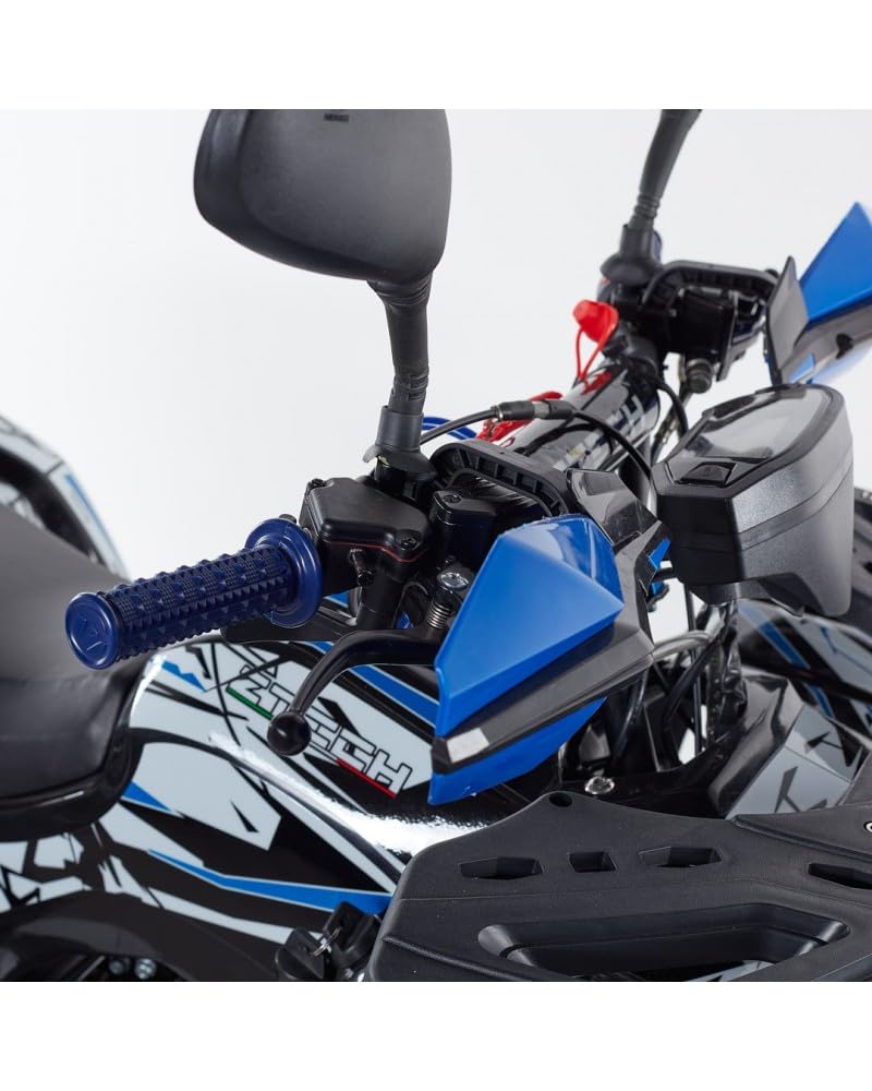 T-MOTO - Maxi Quad Hunter PRO 125cc - Mezzo per Ragazzi e Adulti, Quad a Benzina 4 Tempi uso Off Road, Automatico (Blu)