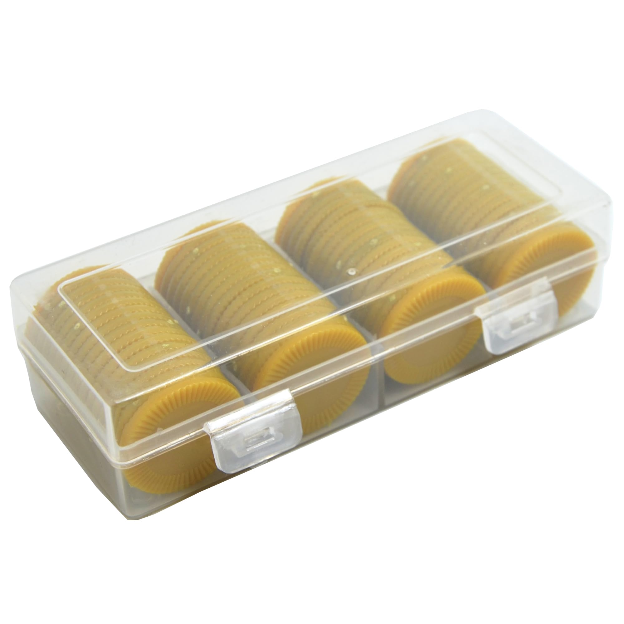 Smartdealspro Mini contatori per l'apprendimento in plastica opaca, gettoni per giochi di fiches da poker, con scatola portaoggetti (oro, 32 mm (64 pezzi, girasole)