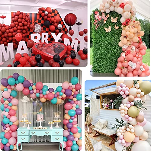 100Pcs Red Latex Balloons, 100Pcs 18"+12"+10"+5" Red Balloons Different Sizes For Valentine Balloon Garland, Wedding, Christmas Thanksgiving Festival Decorations, Baby Shower, Children's Day Party #TOP3