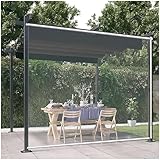 Persianas Enrollables Pvc Transparente Exterior,WxH-85x200cm/33.5*78.7in