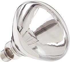 Satco S4885 120V 250 Watt R40 Medium Base Shatterproof Heat Lamp, Clear