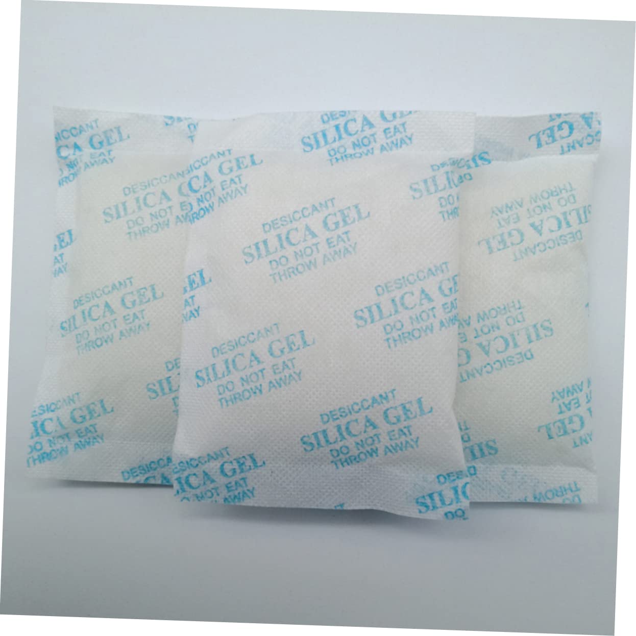 Anneome Lot de 100 Sachets Déshumidificateur Réutilisable en Gel de Silice 10g, Tissu Non Tissé pour Vêtements et Tiroirs, Contrôle D'humidité Condensation