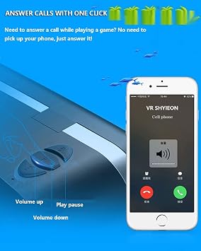 VR Headset for Phone, Virtual Reality Headsets with HD 110°FOV Anti-Blue Light Lenses Compatible iPhone/Android 4.7-7.2 Kids girls and boys gifts toys (Black)