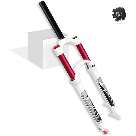 Fourche Avant Suspension VTT Air - 26/27.5/29 Pouces - Débattement 100mm - Axe 9x100mm - Pour Freins à Disque