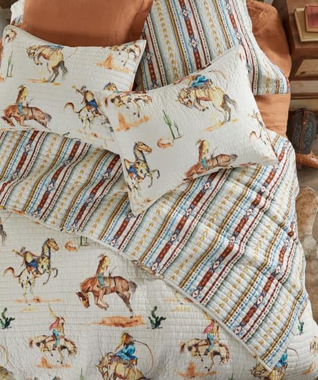 Rod's Cowboy Bronco Quilt Full/Queen