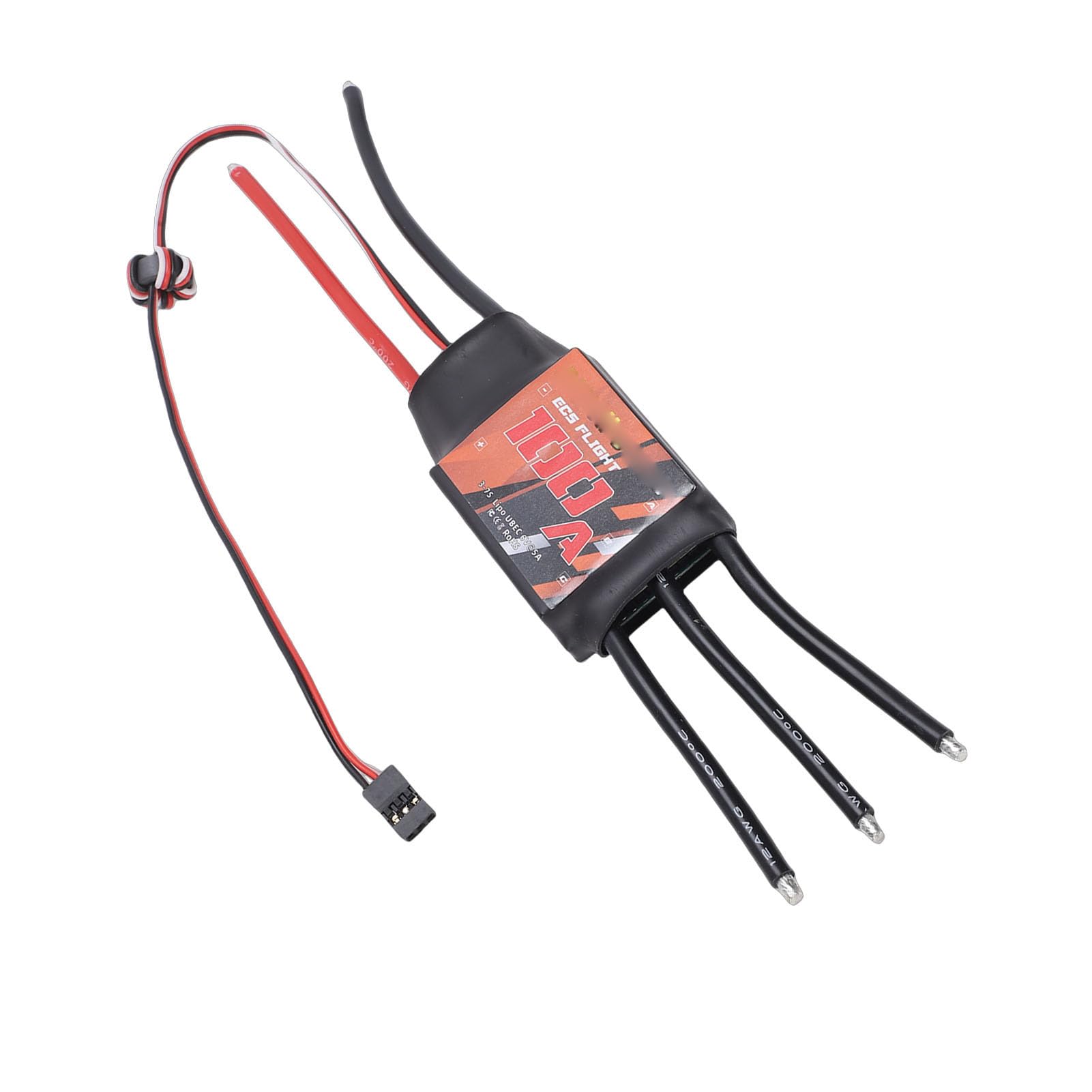 Sorandy 100A Bezszczotkowy Regulator Obrotów dla Modelarzy RC | Kontroler prędkości LiPo od 3 do 7 S, szczyt 130 A, oprogramowanie typu open source, uruchamianie jednym klawiszem dla
