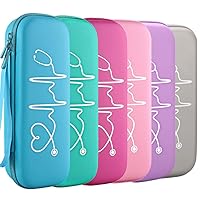 Vista 8 de BOVKE - Estuche para estetoscopio 3M Littmann Classic III, Lightweight II S.E, MDF Acoustica Deluxe, con espacio extra para tijeras para vendas