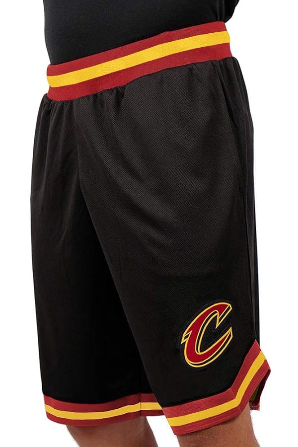 Ultra Game NBA Official Men’s Active Knit Basketball Training Shorts - Unisex, Oklahoma City Thunder, Black, X-Large by Ultra Game - Image 2