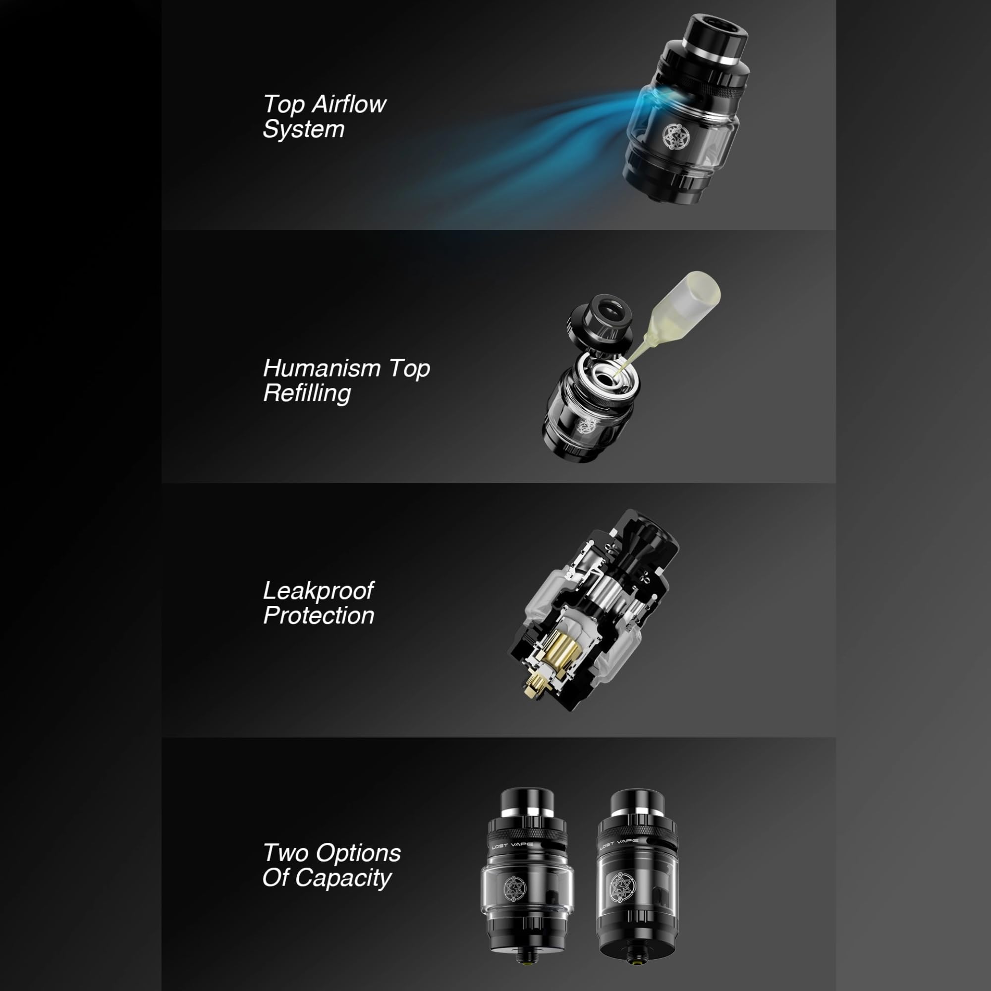 lost mary vape france Lost Vape Centaurus Sub-Ohm V2 Tank main image 0