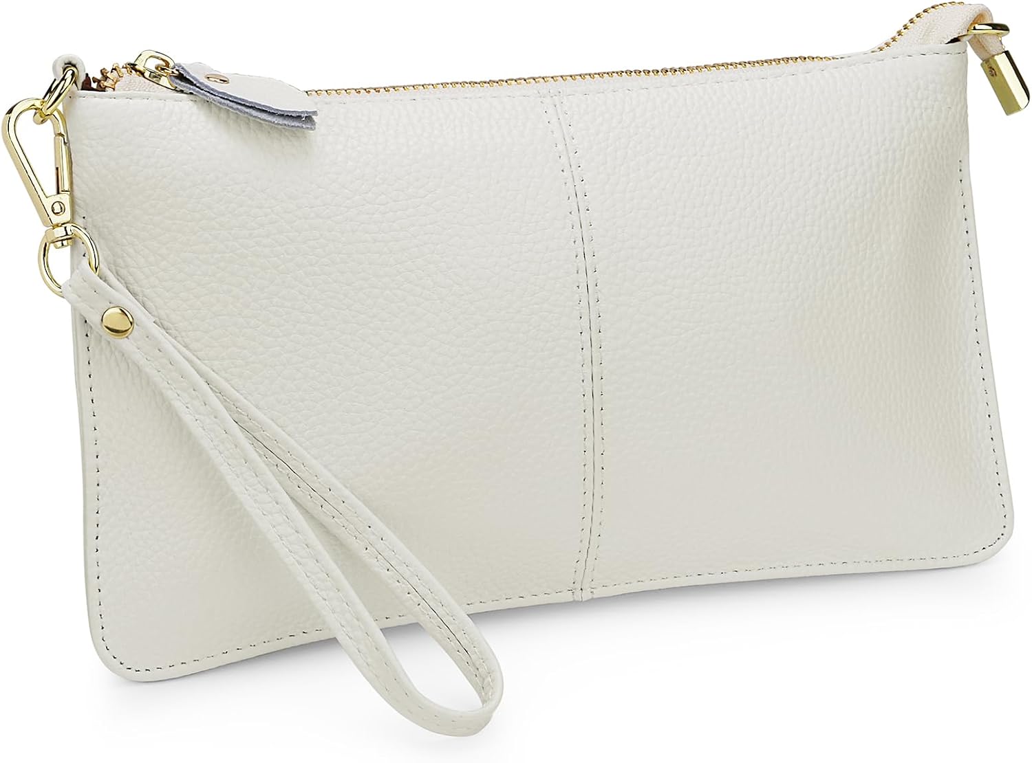 Uromee Wristlet Wallet Clutch Purses for Women Genuine Leather Crossbody Bag Handbag with Detachable Shoulder Chain
