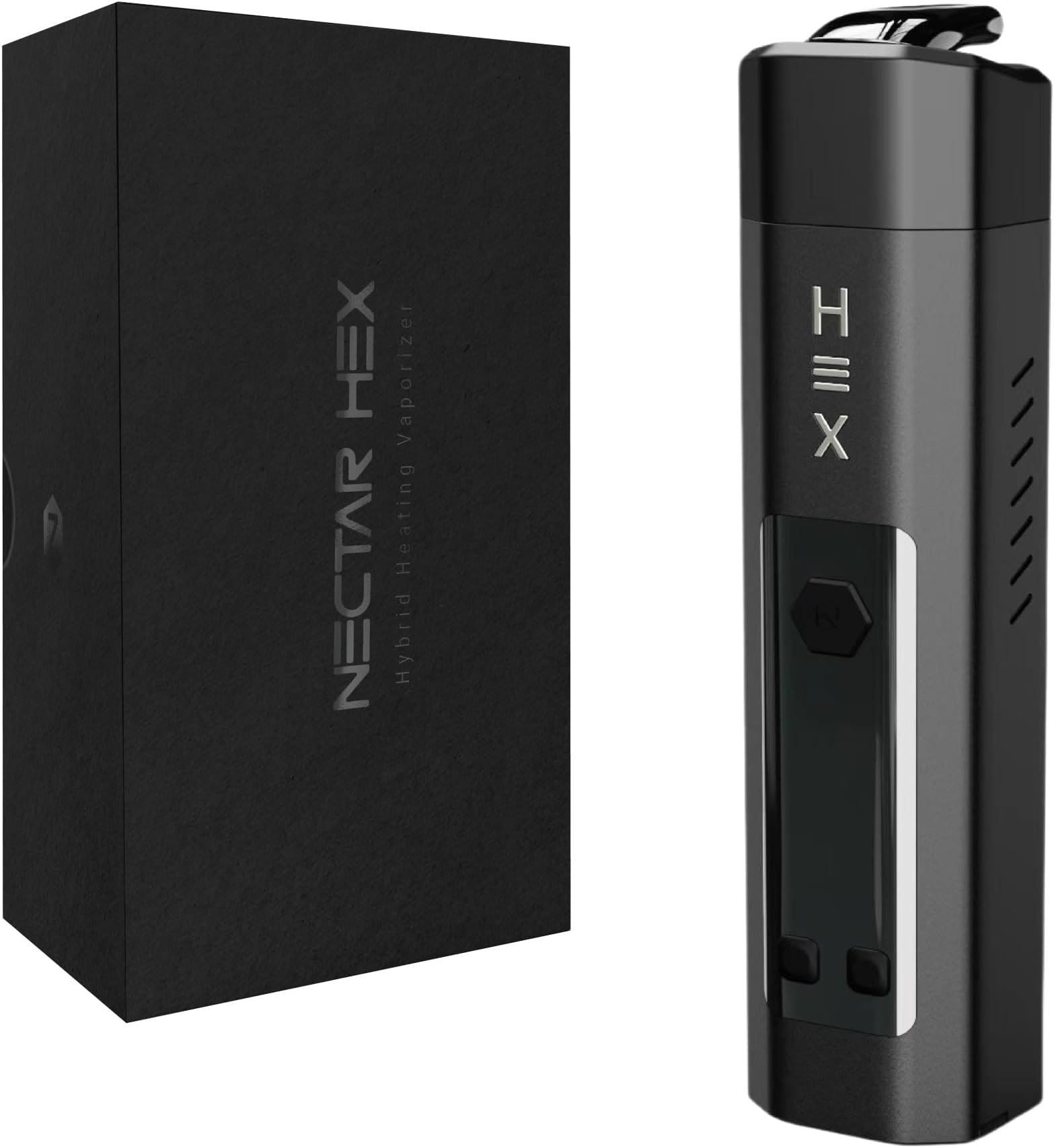 Hex Dry Herb Vape | Basic Kit + 2 Years Warranty | 2-in-1 Vaporiser with 24ct Gold Chamber, Fast Charging, Rapid Hybrid Heating, Adjustable Airflow, VapeSeal Mouthpiece and 60mins Usage