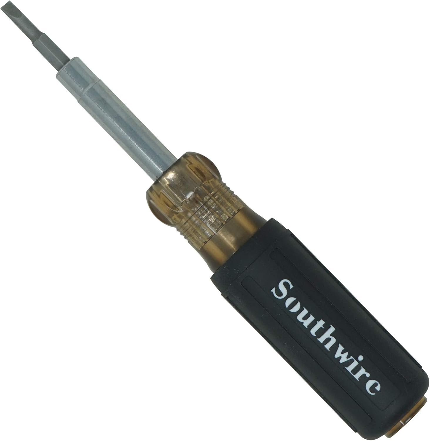 Southwire MultiBit 6-in-1 Driver - All-in-One Driver Solution for Versatility & Torque - Chrome-Plated Steel - Comfort Grip Handle - Precision Tips