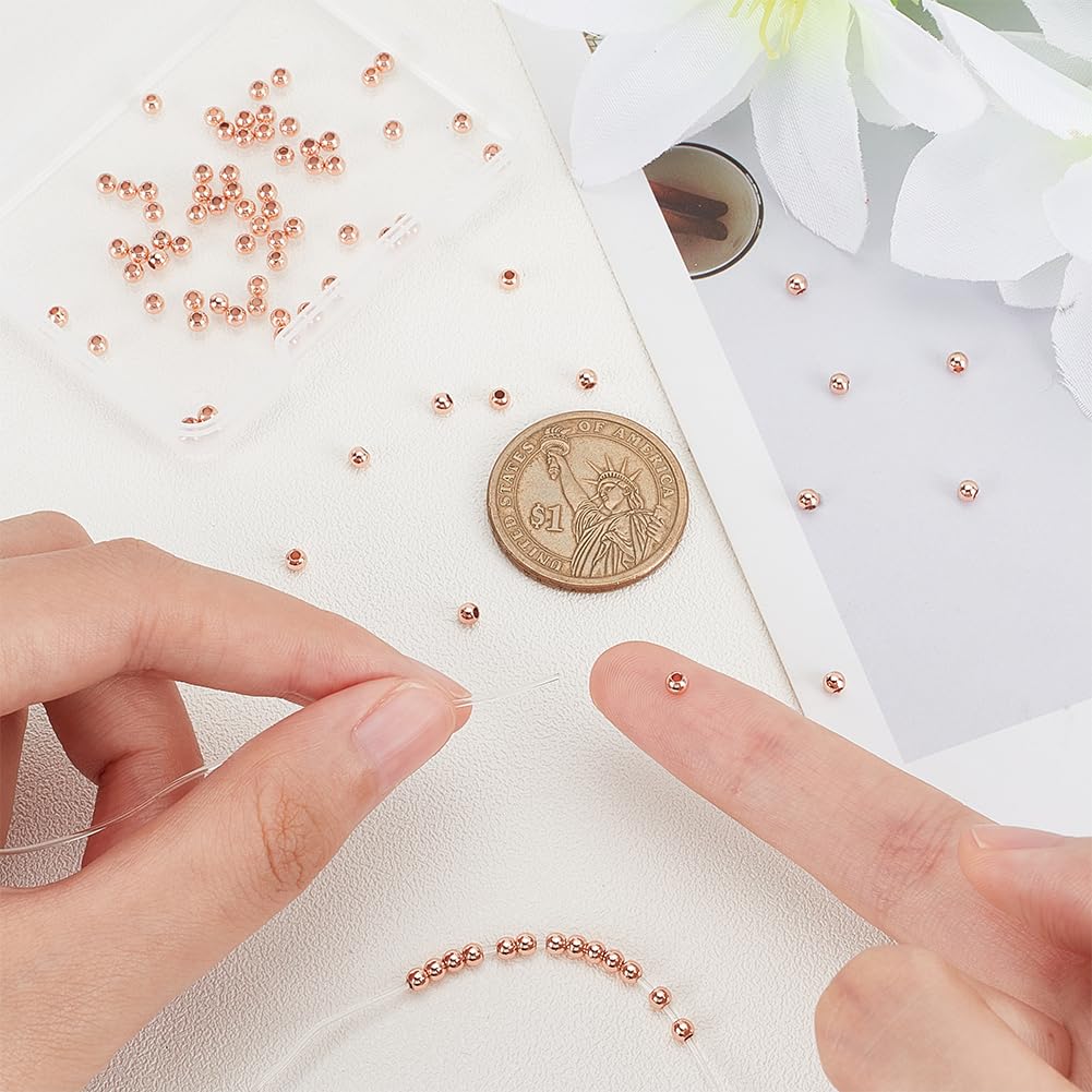 Perline Distanziatori In Ottone Oro - 100PCS 6x4mm, Foro 3mm, Per Bijoux Fai Da Te - Foto 10